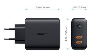 Aukey PA-D2 hinta ja tiedot | Puhelimen laturit | hobbyhall.fi