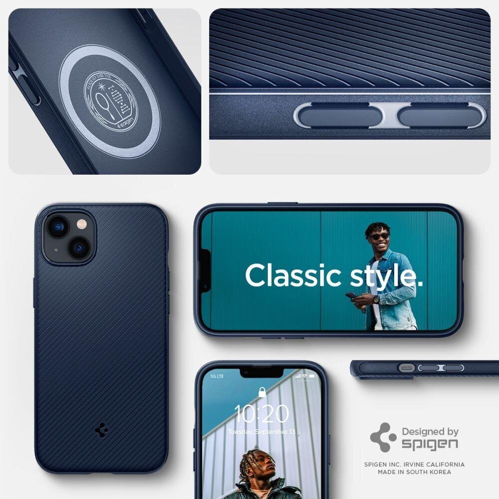 Spigen Armor iPhone 14 Plus Blue hinta ja tiedot | Puhelimen kuoret ja kotelot | hobbyhall.fi