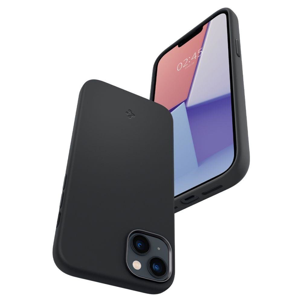 Spigen Silicone Fit iPhone 14 Plus Black hinta ja tiedot | Puhelimen kuoret ja kotelot | hobbyhall.fi