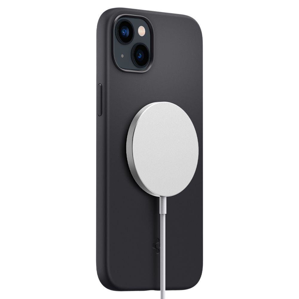 Spigen Silicone Fit iPhone 14 Plus Black hinta ja tiedot | Puhelimen kuoret ja kotelot | hobbyhall.fi