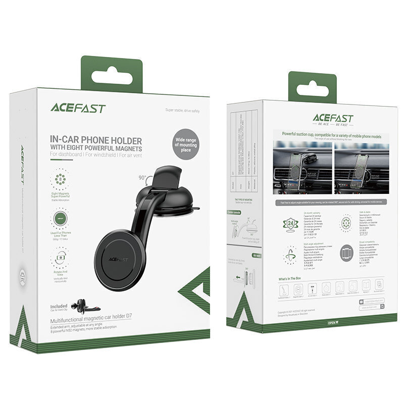 Acefast Magnetic Car Phone Holder D7 hinta ja tiedot | Puhelintelineet | hobbyhall.fi