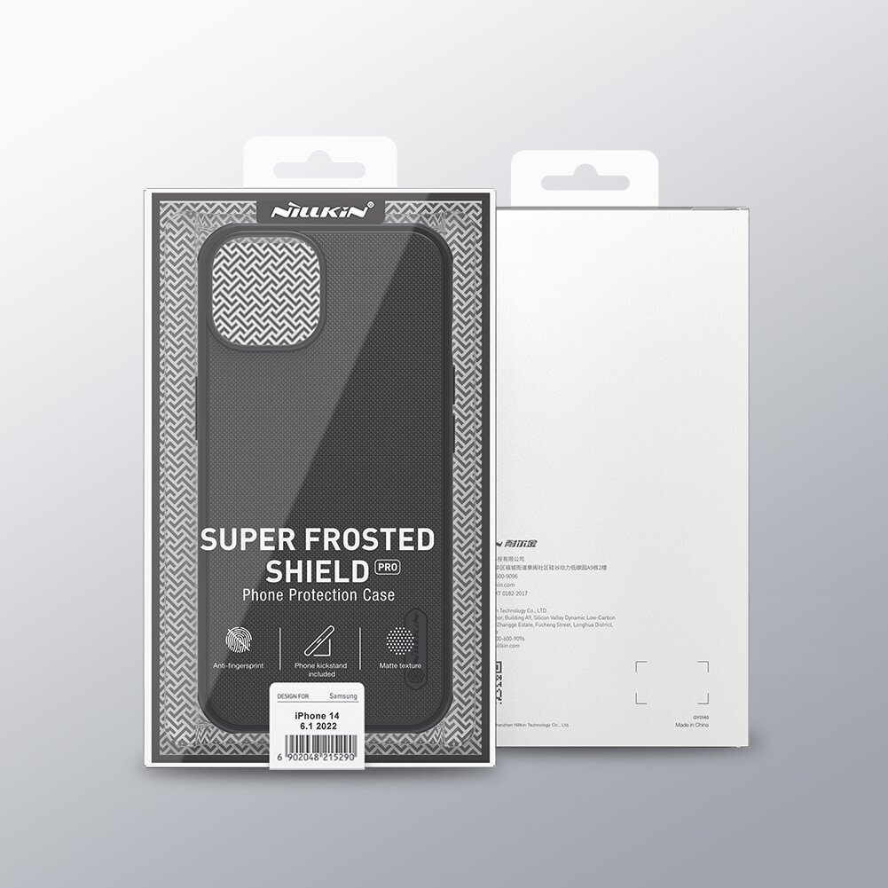 Nillkin Super Frosted PRO Back Cover skirtas Apple iPhone 14, sininen hinta ja tiedot | Puhelimen kuoret ja kotelot | hobbyhall.fi