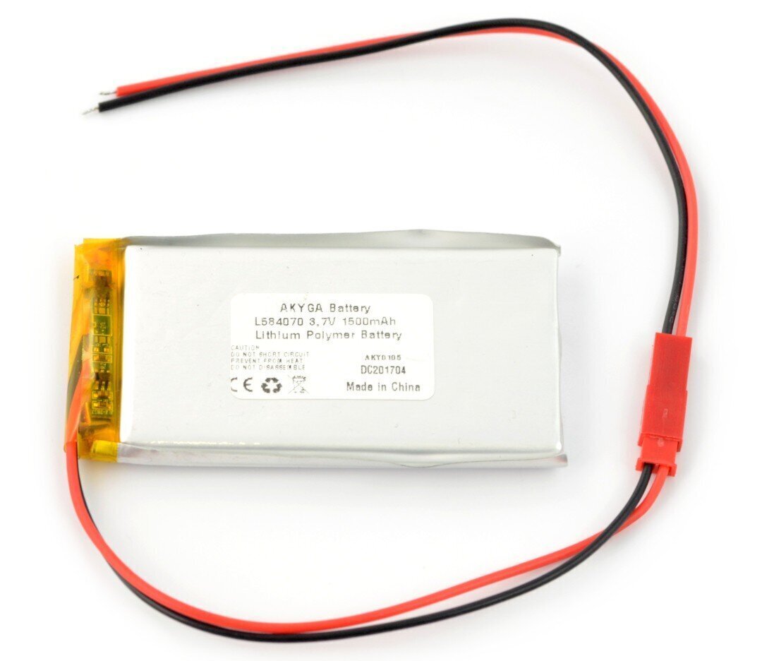 Akyga Li-Pol 1500mAh 1S 3.7V hinta ja tiedot | Auton akut | hobbyhall.fi