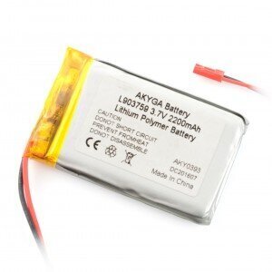 Akyga Li-Pol 2200mAh 1S 3.7V hinta ja tiedot | Auton akut | hobbyhall.fi