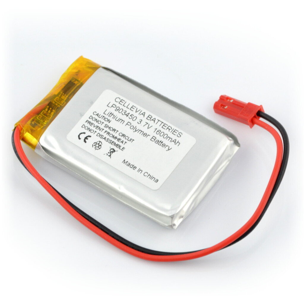 Cellevia Li-Pol 1600mAh 1S 3.7V hinta ja tiedot | Auton akut | hobbyhall.fi