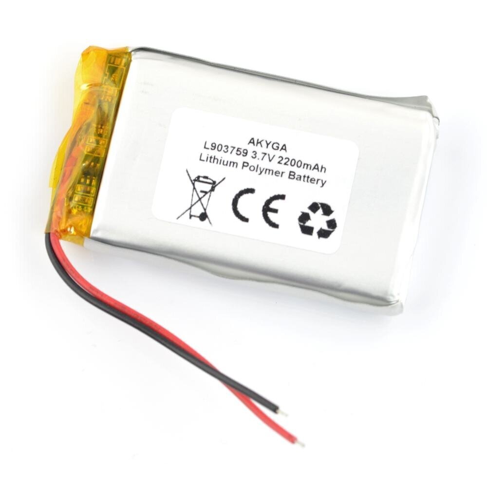 Akyga Li-Pol 2200mAh 1S 3.7V hinta ja tiedot | Auton akut | hobbyhall.fi