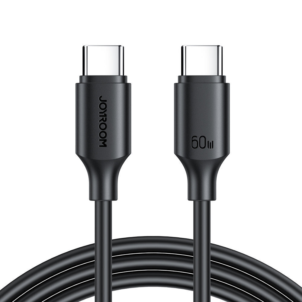 Joyroom USB-C - USB-C 480Mb / s 60W 1m (S-CC060A9) hinta ja tiedot | Puhelinkaapelit | hobbyhall.fi