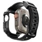 Spigen Rugged Armor Pro Apple Watch Ultra 49mm black ACS05460 hinta ja tiedot | Älykellojen ja aktiivisuusrannekkeiden lisätarvikkeet | hobbyhall.fi