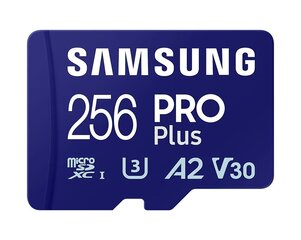 Samsung microSD Card Pro Plus 256 GB hinta ja tiedot | Puhelimen muistikortit | hobbyhall.fi