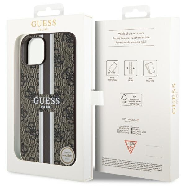 Guess MagSafe, ruskea hinta ja tiedot | Puhelimen kuoret ja kotelot | hobbyhall.fi