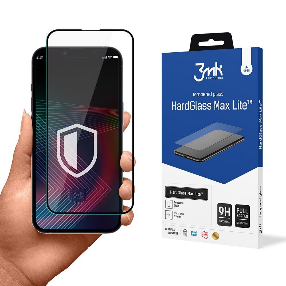 3mk HardGlass Max Lite screen protector 5903108531023 hinta ja tiedot | Näytönsuojakalvot ja -lasit | hobbyhall.fi