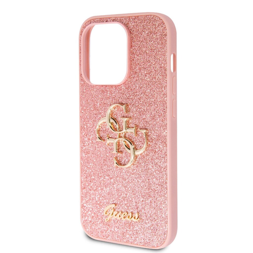 Guess PU Fixed Glitter 4G Case GUHCP15LHG4SGP hinta ja tiedot | Puhelimen kuoret ja kotelot | hobbyhall.fi