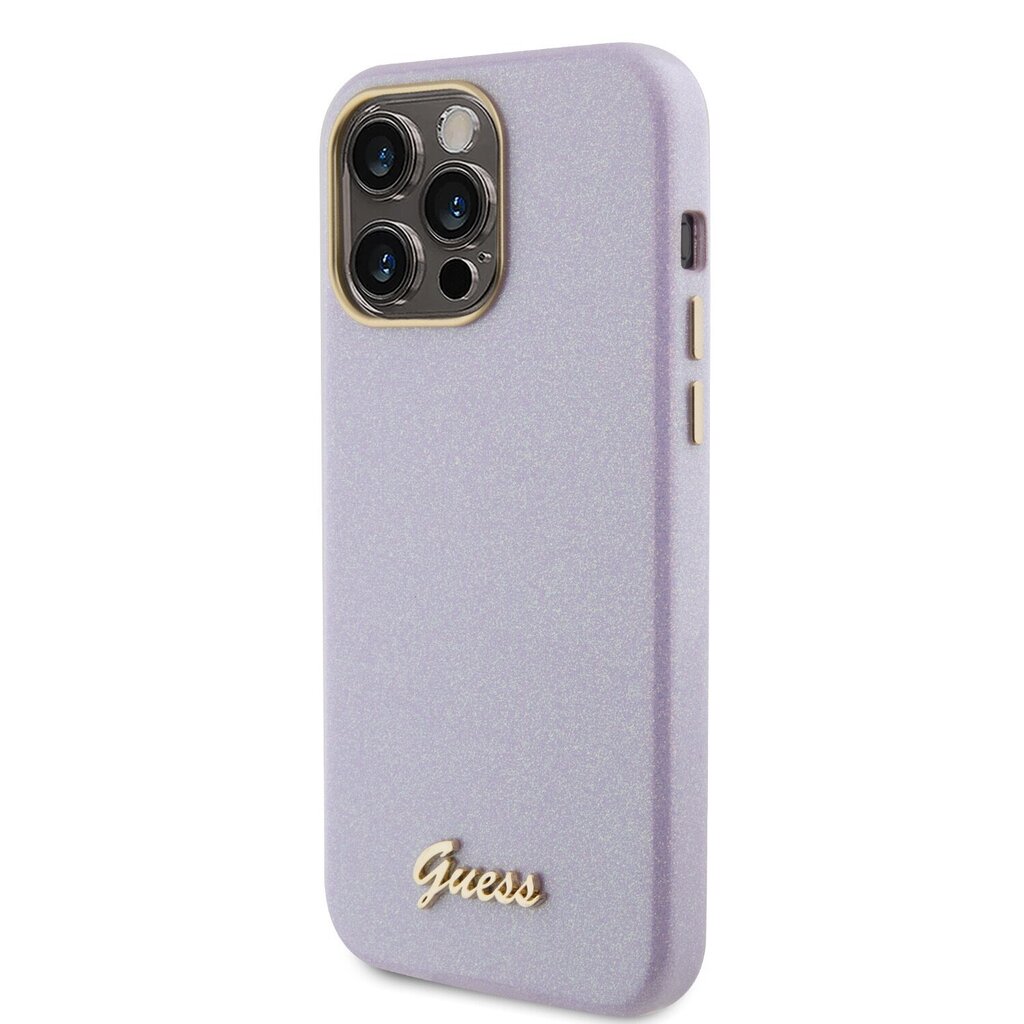 CG Mobile Guess PU Glitter Full Wrapped Case GUHCP15XPGMCSL hinta ja tiedot | Puhelimen kuoret ja kotelot | hobbyhall.fi