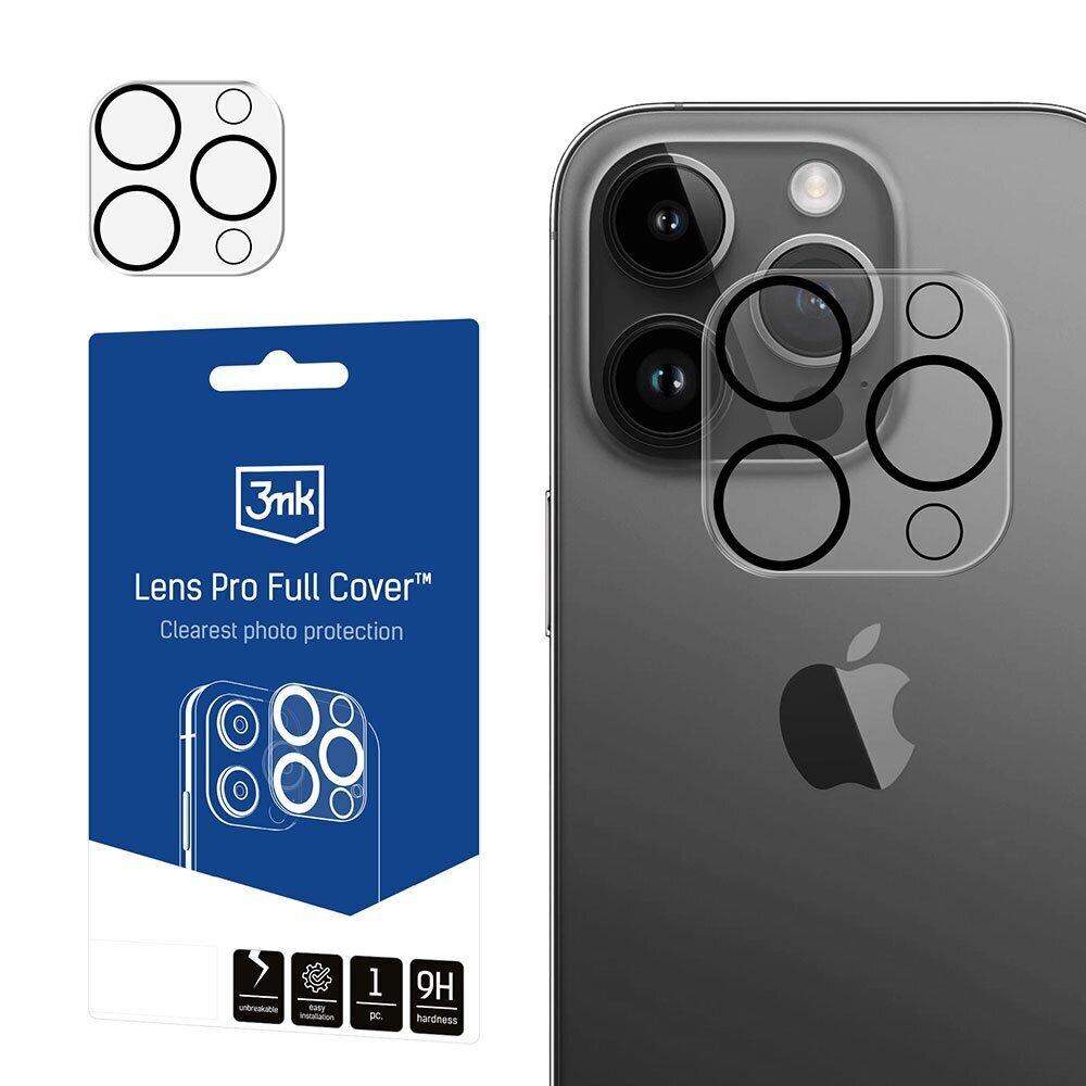 3MK Lens Pro Full Cover hinta ja tiedot | Näytönsuojakalvot ja -lasit | hobbyhall.fi