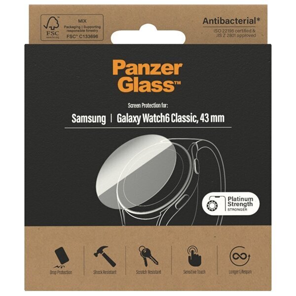 PanzerGlass Samsung Galaxy Watch6 Classic 43 mm hinta ja tiedot | Älykellojen ja aktiivisuusrannekkeiden lisätarvikkeet | hobbyhall.fi