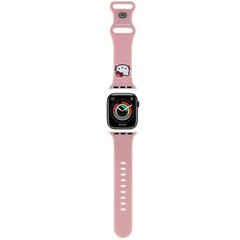 Hello Kitty HKAWMSCHBLP Apple Watch 38|40|41mm pink hinta ja tiedot | Älykellojen ja aktiivisuusrannekkeiden lisätarvikkeet | hobbyhall.fi