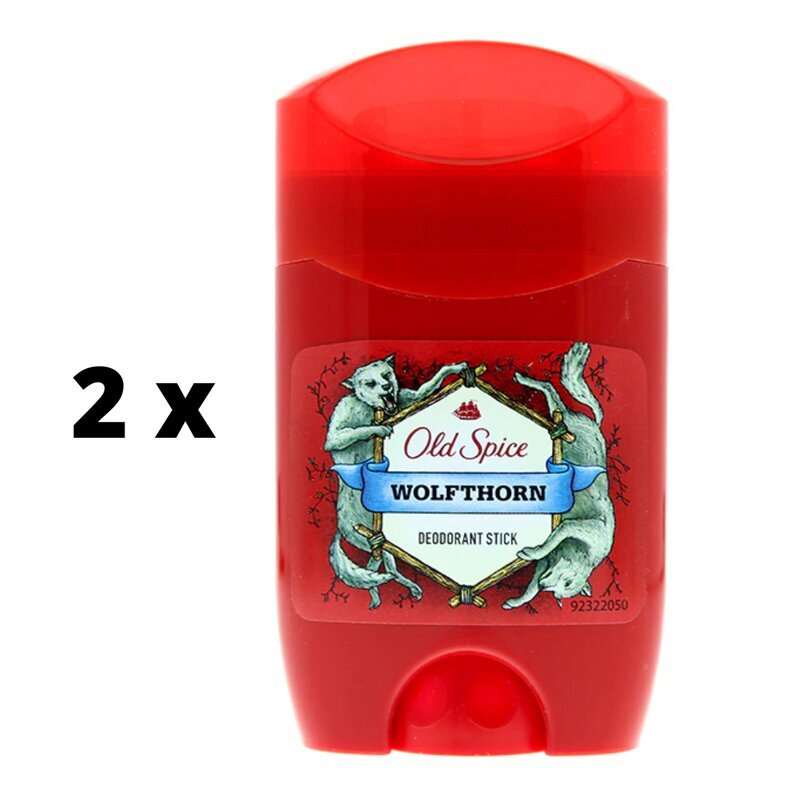 Deodoranttikynä Old Spice Wolfthorn, 50 ml x 2 kpl hinta ja tiedot | Deodorantit | hobbyhall.fi