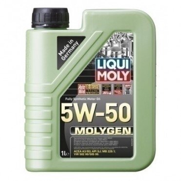 Liqui Moly moottoriöljy Molygen 5W-50 4l hinta ja tiedot | Moottoriöljyt | hobbyhall.fi