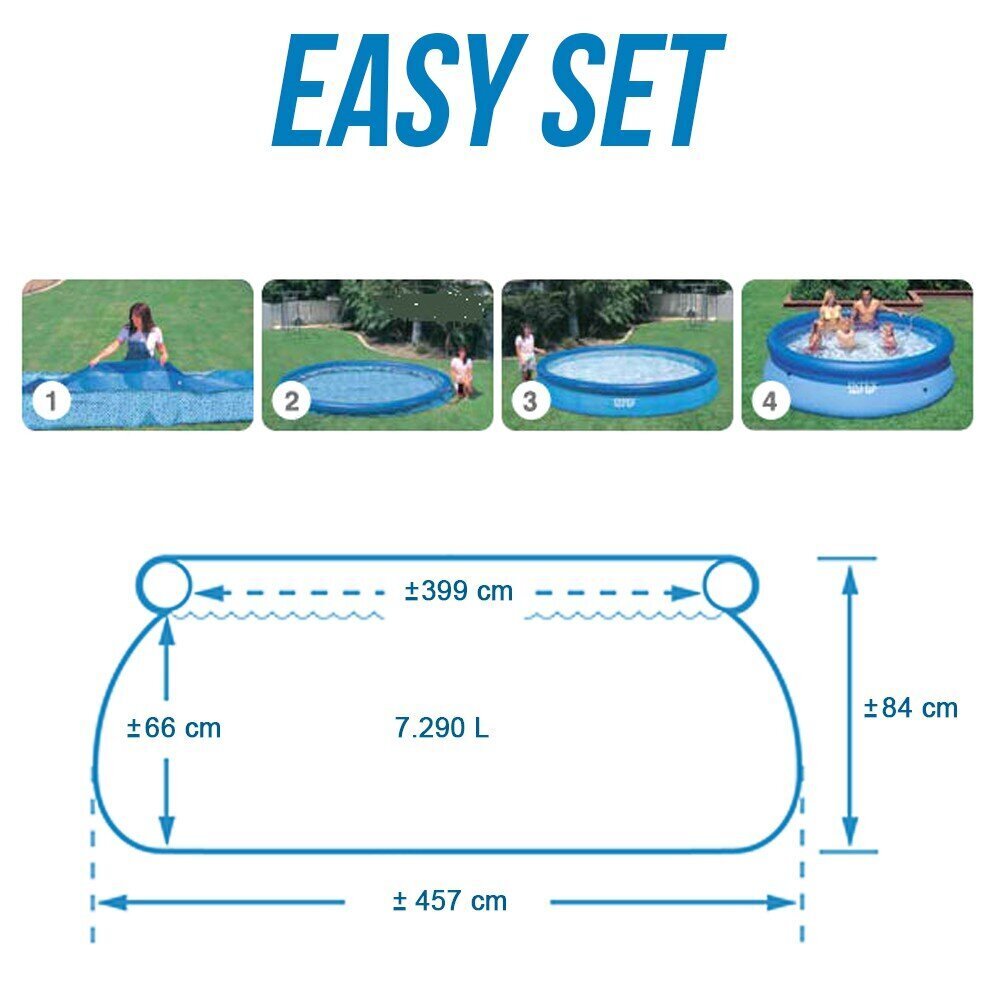 Uima -allas Intex Easy set 457 x 84 cm, suodattimella hinta ja tiedot | Uima-altaat | hobbyhall.fi