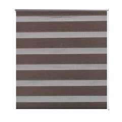 Zebra rullakaihdin 80 x 150 cm kahvinruskea hinta ja tiedot | Rullaverhot | hobbyhall.fi