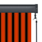 vidaXL Ulkorullaverho 80x250 cm oranssi ja ruskea hinta ja tiedot | Rullaverhot | hobbyhall.fi