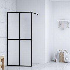 vidaXL Walk-in Suihkun seinäke karkaistu huurrelasi 118x190 cm kaina ir informacija | Suihkuseinät ja -ovet | hobbyhall.fi