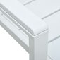 vidaXL Puutarhatuolit 4 kpl valkoinen HDPE puun näköinen hinta ja tiedot | Puutarhatuolit | hobbyhall.fi