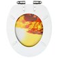 vidaXL WC-istuimet soft close -kansilla 2 kpl MDF savannikuosi hinta ja tiedot | WC-istuimen lisätarvikkeet | hobbyhall.fi