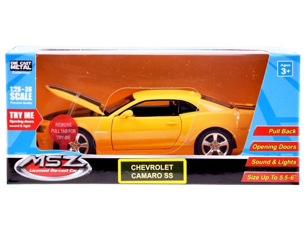 "Chevrolet Camaro SS -auto, keltainen hinta ja tiedot | Poikien lelut | hobbyhall.fi