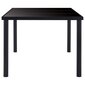 vidaXL Ruokapöytä musta 160x80x75 cm karkaistu lasi hinta ja tiedot | Ruokapöydät | hobbyhall.fi