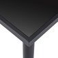 vidaXL Ruokapöytä musta 160x80x75 cm karkaistu lasi hinta ja tiedot | Ruokapöydät | hobbyhall.fi