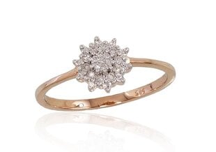 Kultasormus timantilla Diamond Flower DS00G950 hinta ja tiedot | Sormukset | hobbyhall.fi