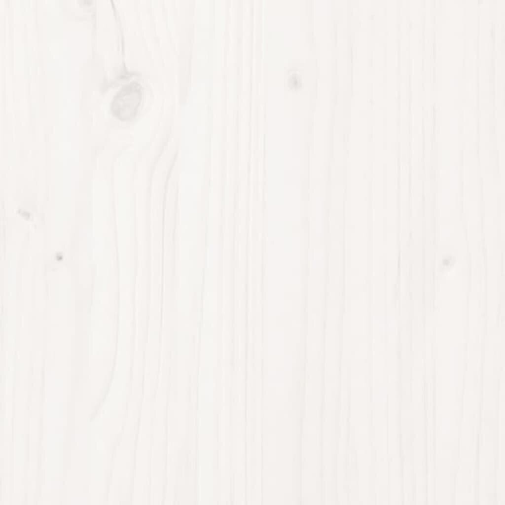 vidaXL Polttopuuteline valkoinen 108x64,5x78 cm täysi mänty hinta ja tiedot | Takka- ja uunitarvikkeet | hobbyhall.fi