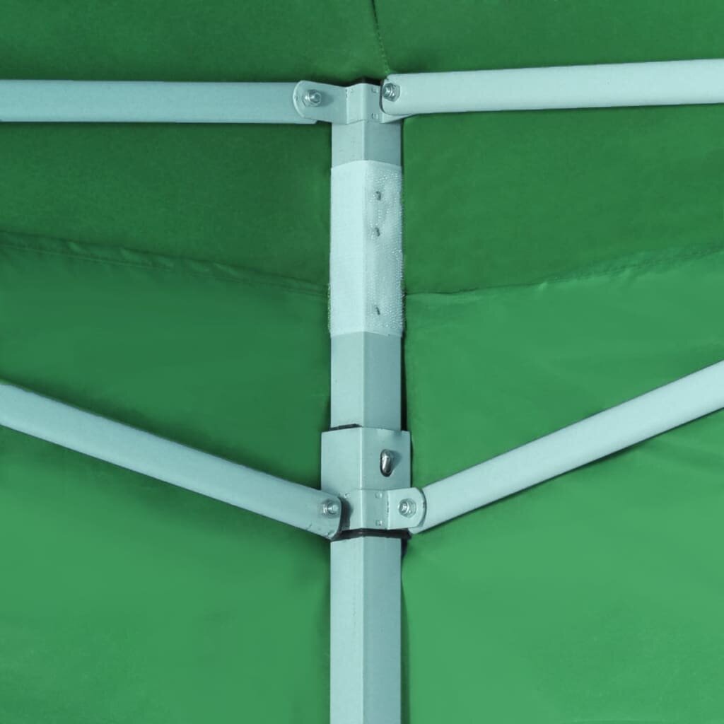 vidaXL kokoontaitettava teltta 2:lla seinällä 3x3 m vihreä hinta ja tiedot | Puutarhapaviljongit | hobbyhall.fi