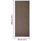 vidaXL Matto luonnollinen sisal 80x200 cm ruskea hinta ja tiedot | Isot matot | hobbyhall.fi