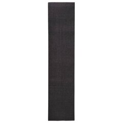 vidaXL Matto luonnollinen sisal 66x300 cm musta hinta ja tiedot | Isot matot | hobbyhall.fi