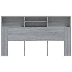 vidaXL Sängynpääty säilytystilalla harmaa Sonoma 180x19x103,5 cm hinta ja tiedot | Sängyt | hobbyhall.fi