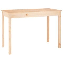 vidaXL Ruokapöytä 110x55x75 cm täysi mänty hinta ja tiedot | Ruokapöydät | hobbyhall.fi