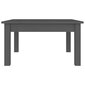 vidaXL Sohvapöytä harmaa 55x55x30 cm täysi mänty hinta ja tiedot | Sohvapöydät | hobbyhall.fi