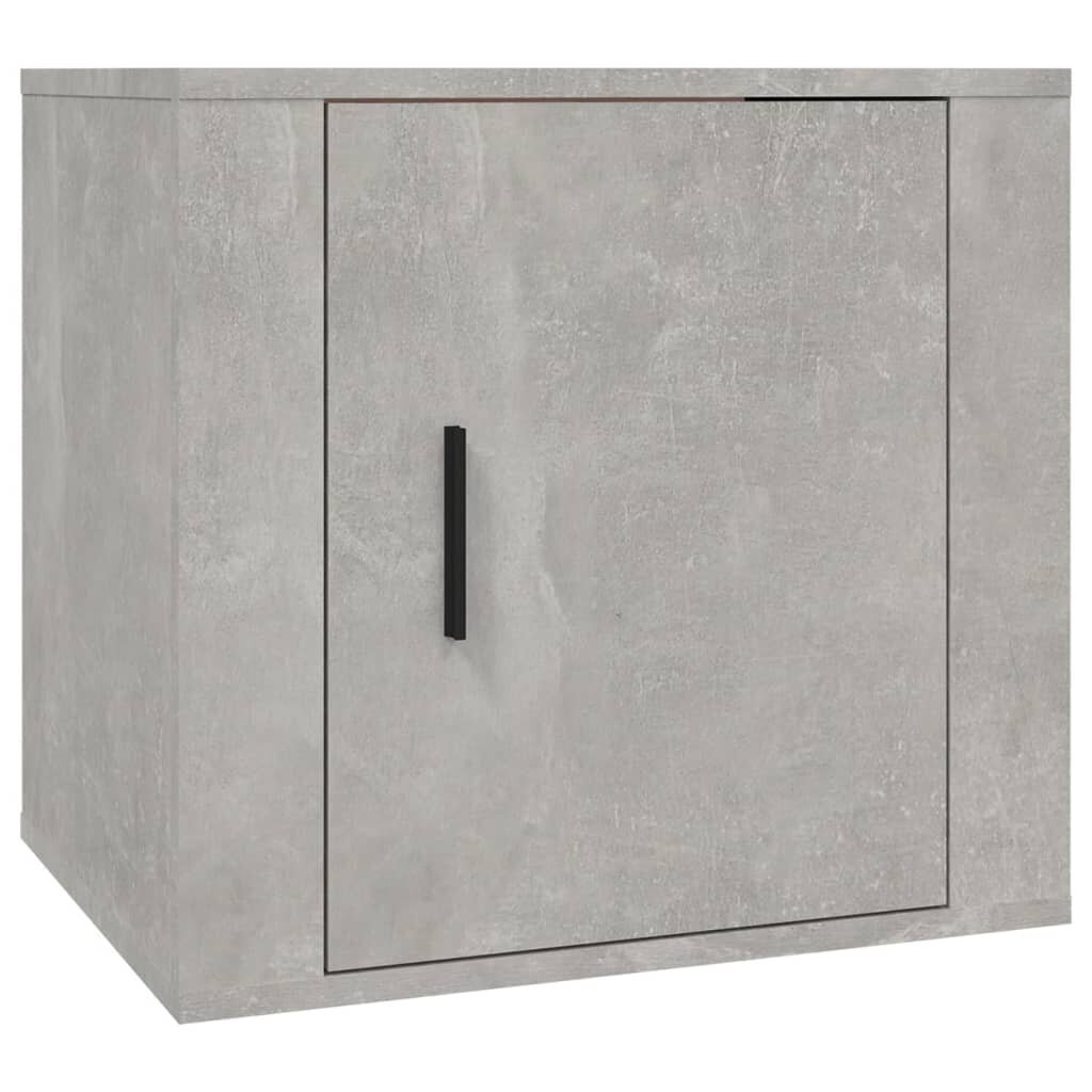 vidaXL Yöpöydät 2 kpl betoninharmaa 50x39x47 cm hinta ja tiedot | Yöpöydät | hobbyhall.fi