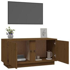 vidaXL TV-taso, hunajanruskea, 80x35x40,5 cm, täysi mänty hinta ja tiedot | TV-tasot | hobbyhall.fi