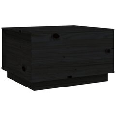 vidaXL Sohvapöytä musta 60x50x35 cm täysi mänty hinta ja tiedot | Sohvapöydät | hobbyhall.fi