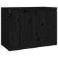 vidaXL Pyykkilaatikko musta 88,5x44x66 cm täysi mänty hinta ja tiedot | Kylpyhuoneen sisustus | hobbyhall.fi