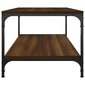 vidaXL Sohvapöytä ruskea tammi 80x50x40 cm tekninen puu hinta ja tiedot | Sohvapöydät | hobbyhall.fi