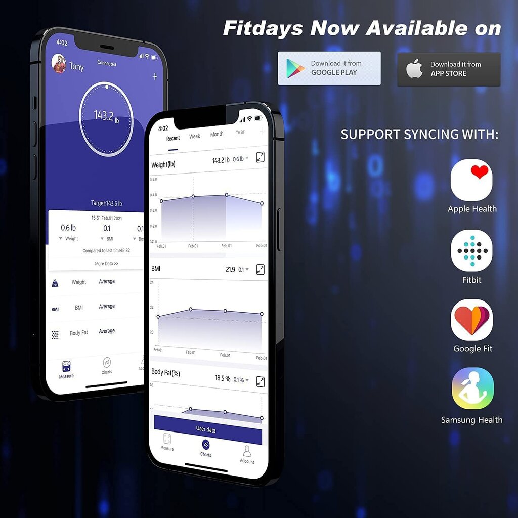 Kehonmittausvaaka Foryond Smart hinta ja tiedot | Vaa'at | hobbyhall.fi
