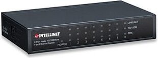 Kytkin Intellinet Ethernet 8x 10/100Mbps RJ45, metallirunko hinta ja tiedot | Intellinet Network Solutions Tietokoneet ja pelaaminen | hobbyhall.fi