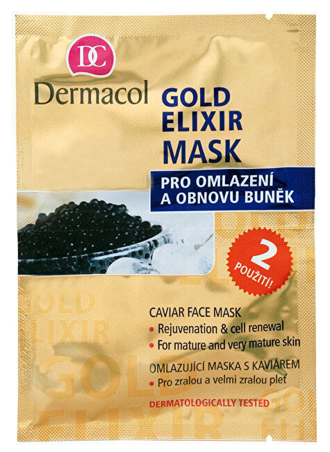 Dermacol Gold Elixir naamio 16 ml hinta ja tiedot | Kasvonaamiot ja silmänalusaamiot | hobbyhall.fi