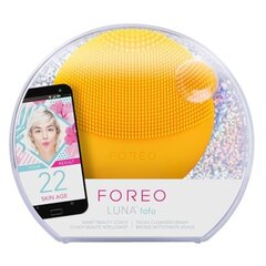 Foreo Luna Smart kasvojenpuhdistusaine auringonkukka keltainen, 1 kpl hinta ja tiedot | Meikkisiveltimet ja meikkisienet | hobbyhall.fi
