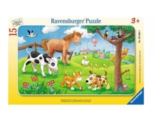 Ravensburger Frame Puzzle Söpöt eläimet 06066 hinta ja tiedot | Palapelit | hobbyhall.fi