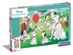 Clementoni palapeli 24 palaa, Maxi SuperColor Disney -eläimet 24245 hinta ja tiedot | Palapelit | hobbyhall.fi